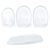 Almohadilla de talón en forma de U deportiva absorción de impactos masaje suela anti-dolor silicona suave talón plantilla media talla almohadilla de talón para hombre y mujer