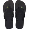 Chinelos Havaianas (unissex) Brasil 37/8 Preto