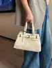 Bolso de Piel de Vaca de Primera Capa para Mujer, Estilo Nuevo Cruzado Moda Europea y Americana Hombro Único Bolso de Mensajero Práctico Bolso Grande de Piel Genuina