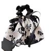 Falda de Tinta con Lazo Estampado Vintage Lazo para el Cabello Cuerda para el Cabello para Mujer de Gama Alta Suave Elegante Cinta de Cuerda para el Cabello 2024