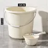 Balde de Plástico Grueso para el Hogar Lavabo Cubo para Lavar Ropa Cubo de Ducha para Dormitorio de Estudiantes Cubo Grande para Almacenamiento de Agua Cubo Redondo Venta al por Mayor