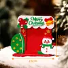 Moldura de Foto DIY Não Tecido de Natal Atividade Pai-Filho para Jardim de Infância Kit de Material para Moldura de Foto Artesanal Moldura de Foto de Natal