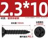 Tornillos Autoperforantes de Cabeza Plana Cruz Negra Endurecida Ka Tornillos Pequeños de Cabeza Avellanada M1M1.2M1.7M2M2.6M3M4Mm