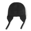 Gorro de punto de cachemira engrosado 26 Otoño/Invierno moda casual color liso cachemira protección para las orejas cobertura para la cabeza gorro de piloto cálido