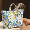 2026 Nova Bolsa de Mão Transfronteiriça Temu Site Independente Impermeável PVC+Lona Portátil para o Dia a Dia Bolsa de Ombro Bolsa Tote