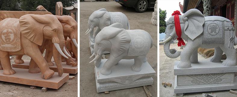 经典石雕大象组图