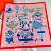 Regalo para Mamá y Personas Mayores Moda de Alta Gama Bufanda de Seda Versátil Cuadrada sin Tirantes Decorativa de Verano