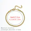Pulsera Dorada de Acero Inoxidable, Popular Transfronteriza para Mujer, Chapado en Oro Real de 18K, Pulsera de Moda Versátil, Pulsera de Acero de Titanio al por Mayor