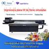 Impressora digital de injeção direta de flores artificiais, filme de tecido de seda PU, impressora plana uv para artesanato de flores artificiais