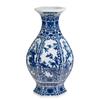 Porcelana de Jingdezhen Estilo Neo-clássico Moderno Chinês Estilo Europeu Vaso Plano Cerâmica Porcelana Azul e Branca Moldura Antiga Ornamentos de Entrada