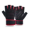 Guantes de Ciclismo para Fitness Deportivo, Antideslizantes, Transpirables, de Secado Rápido, con Protección de Muñeca de Medio Dedo, Ejercicio de Yoga, Antigrietas
