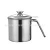Aço inoxidável 304 pote de óleo filtro resíduo armazenamento de óleo copo de retorno de óleo tanque de óleo filtro de cozinha doméstica tanque de armazenamento de grande capacidade