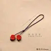Diseño Original Cuerda Tejida a Mano Versátil Colgante Estilo Chino Marcador de Libros Colgante Bodhi Colgante para Teléfono Móvil Botón de Presión para Ropa Calabaza