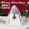 Bolsa de Regalo Navideña Transfronteriza para Manzana Pe Fiesta de Nochebuena Merienda Infantil Dulces Bolsa de Almacenamiento con Cordón