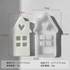 Jiahuimei Casa aromaterapia vela molde de silicone DIY decoração epóxi gesso cimento Love House vela molde