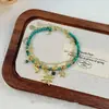 Retro Bohemian Star Beaded Pulseira Nova Mulher Chinês Nicho Design All-match Star Moon Mão Jóias