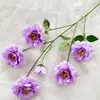 Venta Directa de Fábrica de Flores de Osmanthus Artificiales de 6 Cabezas para Arreglos Florales DIY de Boda y Hogar, Flores de Seda para Decoraciones de Festivales, Paredes de Flores y Venta al por Mayor para Bodas