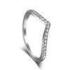 Anillo de plata esterlina S925 transfronterizo para mujer con circonitas de color gypsophila de una sola fila de diamantes, anillo de mujer apilado, anillo de dedo simple de comercio exterior.