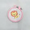 Fornecimento de fábrica fivela de mochila diy bordado ponto cruz Chaveiro infantil não é fácil de deformar anel de bordado ajustável