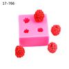 Molde de silicona serie frambuesa arándano DIY chocolate fondant Caramelo película epoxi yeso decoración molde de decoración