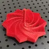 Torre Octagonal de Zanahoria Impresa en 3D con Asa, Juguete Fidget Espiral Descompresor y Calmante para la Punta de los Dedos para Niños