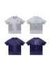 Ropa para Hombre Jie Zhan Camiseta de Correr con Frutas 2026 Verano Nueva Marca de Moda Urbana Estampado de Letras Vintage Degradado Manga Corta