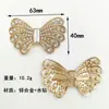 Fivela de Sapato Vazada com Strass Completo, Fabricada na Fábrica, Em Estoque, para Sapatos Femininos, Peça Decorativa de Metal, Detalhe de Pérola, Flor de Sapato, Strass Brilhante