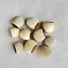 Pacote de Material Artesanal DIY Sino de Vento de Casca de Noz Natural Sino Vibratório Som de Fruta Indonésia Instrumento de Terapia Sonora para Meditação Yoga