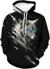 Nuevo producto transfronterizo: Ropa casual de moda para hombres europeos y americanos, sudadera con capucha estampada digitalmente en 3D popular para otoño e invierno, personalizada