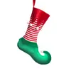 Decoraciones navideñas transfronterizas, calcetines navideños de elfo, bolsas de regalo, bolsas de dulces, decoraciones de ambiente festivo, adornos para árbol de Navidad