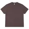 Camiseta Masculina Branca com Caimento Solto, Ombros Caídos, Tendência de Rua Verão, Algodão Puro, Manga Curta, Pesada, Personalizável