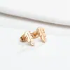 Pendientes de Animales Lindos de Dibujos Animados Diseño de Nicho Ins Pendientes de Zorro de Origami Dinosaurio Pendientes Simples de Acero Inoxidable