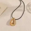 Pendientes de Metal con Forma de Gota y Collar de Moda Personalizados Set de Joyería Diseño de Borde Serrado Joyería Exagerada de Dos Piezas