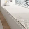 Linha de creme estilo ins almofada de bay window tapete de cabeceira tapete tapete de quarto tapete de sala de estar tapete de laço longo para quarto piso do quarto