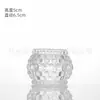 Portavelas Pequeño Transparente Engrosado Estilo Europeo Varilla Hexagonal para Insertar Mesa de Comedor Velas Largas Velas Perfumadas Fiesta de Bodas