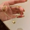 Pulsera de Calabaza Pequeña de Ojo de Tigre Cepillado Dorado Otoño e Invierno Nuevo Maillard Premium Pulsera Retro Pulsera para Llevar Apilada