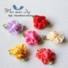 Meimeijia diy jóias acessórios artesanais materiais atacado fita flor fita flor mais folha saco coração flor acessórios para cabelo