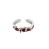 Anillo Abierto de Corazón con Lazo y Goteo de Aceite Dulce y Lindo Accesorios para el Cabello para Mujer Lujo Accesible Nicho Simple Alto Gama Anillo para el Dedo Índice