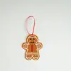 Novo Homem de Gengibre de Natal Coração Blush Pingente de Letra Árvore de Natal Homem Biscoito Decoração Letra Pequeno Pingente