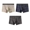 Huajielong Nova Cueca Boxer Masculina de Algodão Estampada Respirável para Meninos Shorts Modernos Dropshipping