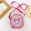 Accesorios para Exteriores de Jardín de Niñas Lentejuelas Estilo Occidental Dulce Monedero para Snacks Caricatura Lindo Bolso de Hombro Bolso Cruzado