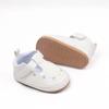 Zapatos Nuevos de Primavera y Otoño para Bebé de 0.1 Años Calzado Antideslizante para Niños Pequeños Zapatos Casuales de Estilo Retro con Flores Pequeñas de Moda Bmb4001