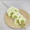 27 cores, nova orquídea impressa em 3D com 9 cabeças, flor artificial, para decoração de casamento e casa, atacado