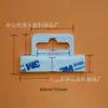 Embalaje de protección ambiental gancho de clip para avión de pp blanco gancho autoadhesivo transparente para mascota gancho de caja de embalaje de plástico pvc con adhesivo fuerte