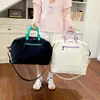 Bolsa de Yoga Fitness Color Block Estilo Coreano Nova Bolsa Esportiva Externa Transfronteiriça com Carrinho para Viagens de Negócios Expansível Mala de Viagem