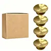 Decoração de Festival Europeu Transfronteiriço Castiçal Dourado Suporte de Vela de Aço Inoxidável Base de Bandeja de Ferro Forjado Ornamento de Decoração de Casamento