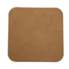 Fábrica de comercio electrónico transfronterizo precio de fábrica posavasos con patrón de piel de vaca vintage resistente al calor resistente a las manchas fácil de limpiar posavasos