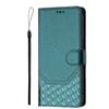 Adecuado para funda de cuero TCL 50 SE INFINIX Hot 50 5G con relieve de panal, tarjetero, funda protectora antirrobo