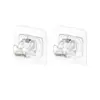 Soporte Fijo sin Rastro para Barra de Cortina, Gancho Transparente Adhesivo para Barra de Cortina Montado en Pared sin Taladro, Soporte Fijo Adhesivo para Gancho de Barra Ajustable