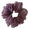 Goma para el pelo de malla de color liso estilo coreano con un toque de alta gama, Diadema elástica para mujer, Accesorio para el pelo de alta elasticidad
